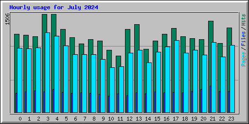 Hourly usage for July 2024